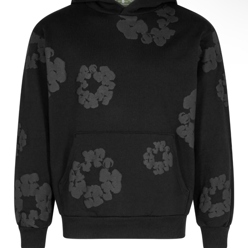 Black denim tears Hoodie